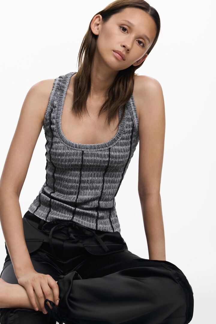 Camiseta textura desmontable | Desigual