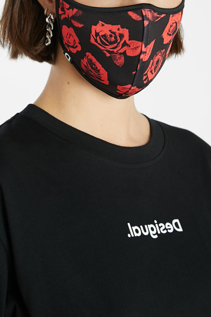 Roses face mask + pouch | Desigual