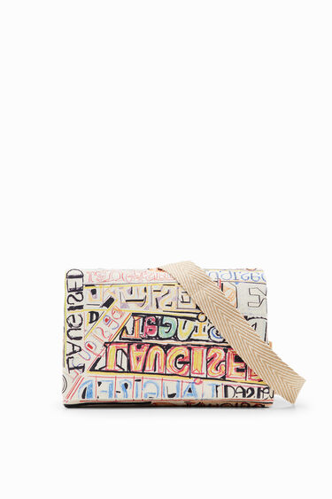 Midsize lettering messenger bag | Desigual