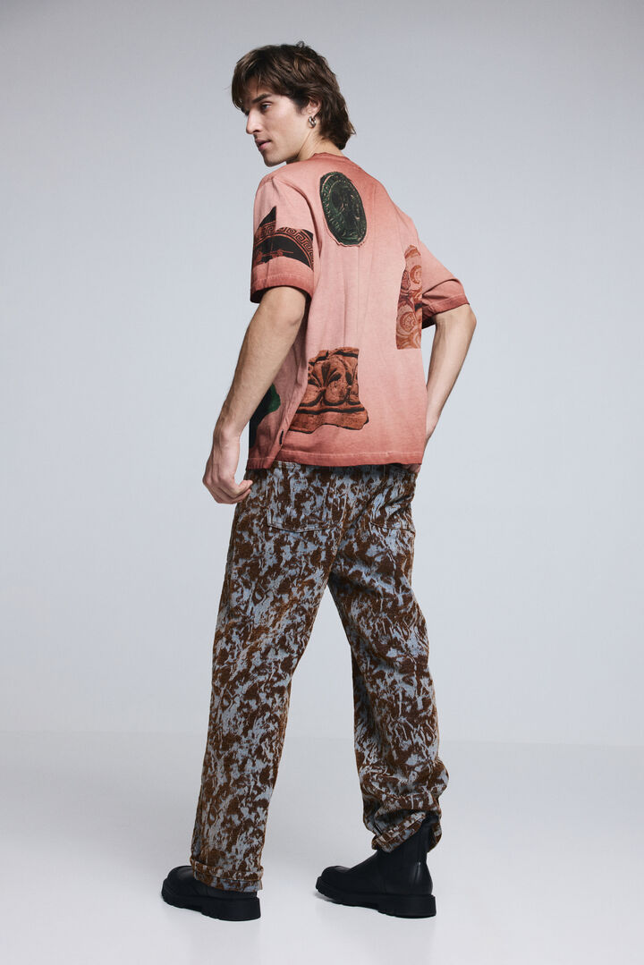 T-shirt met korte mouwen en patchwork | Desigual