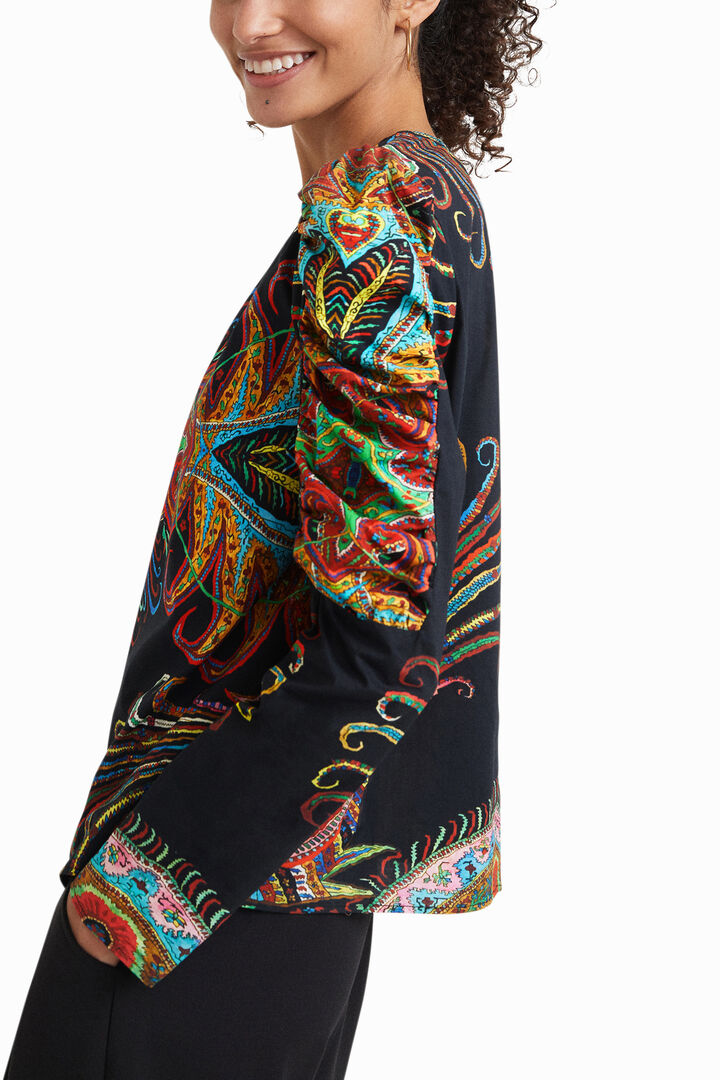 Blusa mangas abullonadas | Desigual
