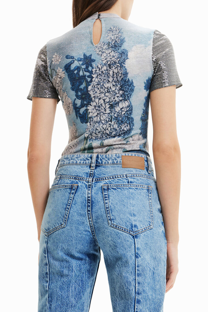 Metallic knit bodysuit | Desigual