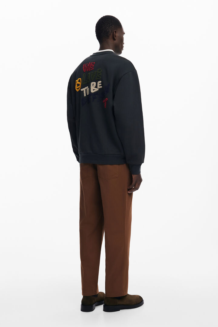 Embroidered sweatshirt | Desigual