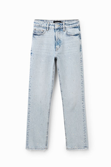 Raven jeans z  okrasnimi kamenčki | Desigual