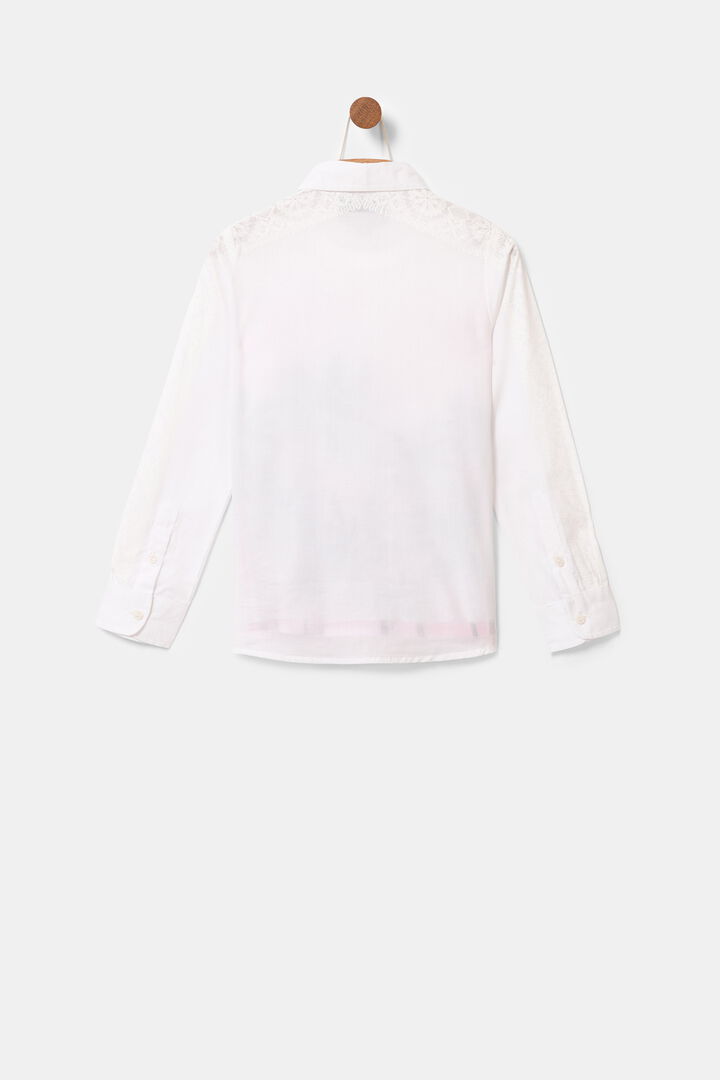 Weiße Bluse mit Palmen | Desigual