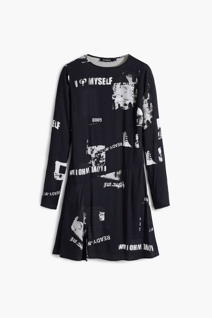 Kurzes Zeitungs-Kleid | Desigual