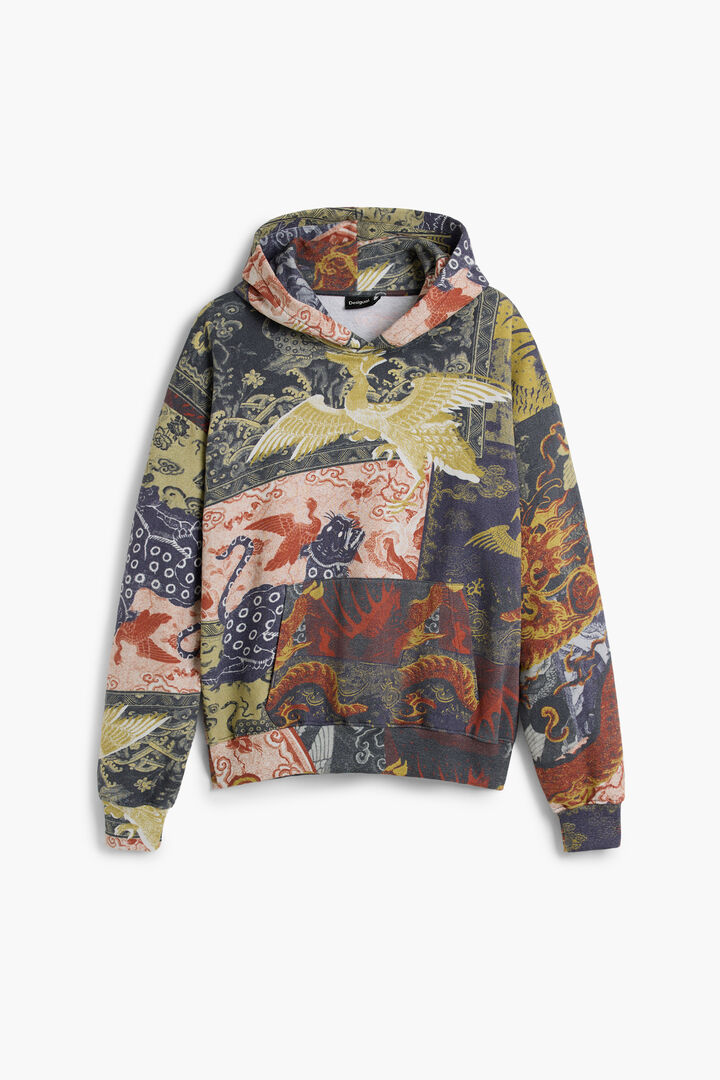 Sudadera Capucha Estampada