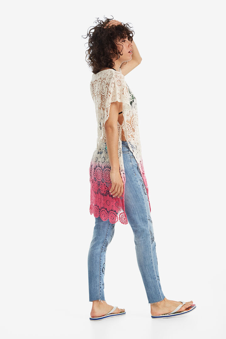 Floral Kaftan Poncho Afterbeach | Desigual