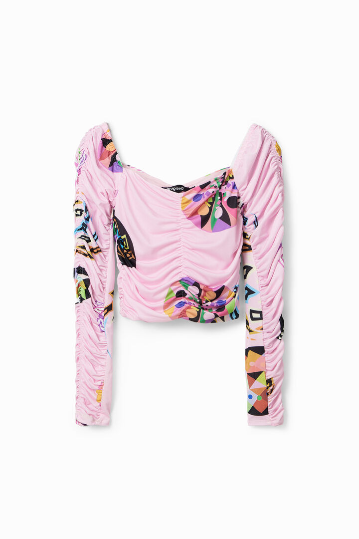 M. Christian Lacroix ruched blouse | Desigual
