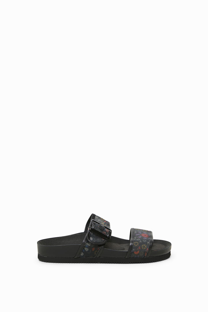 Sandals printed straps with buckle | Desigual