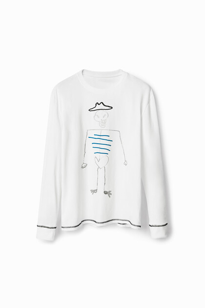 Oversized T-shirt met lange mouwen