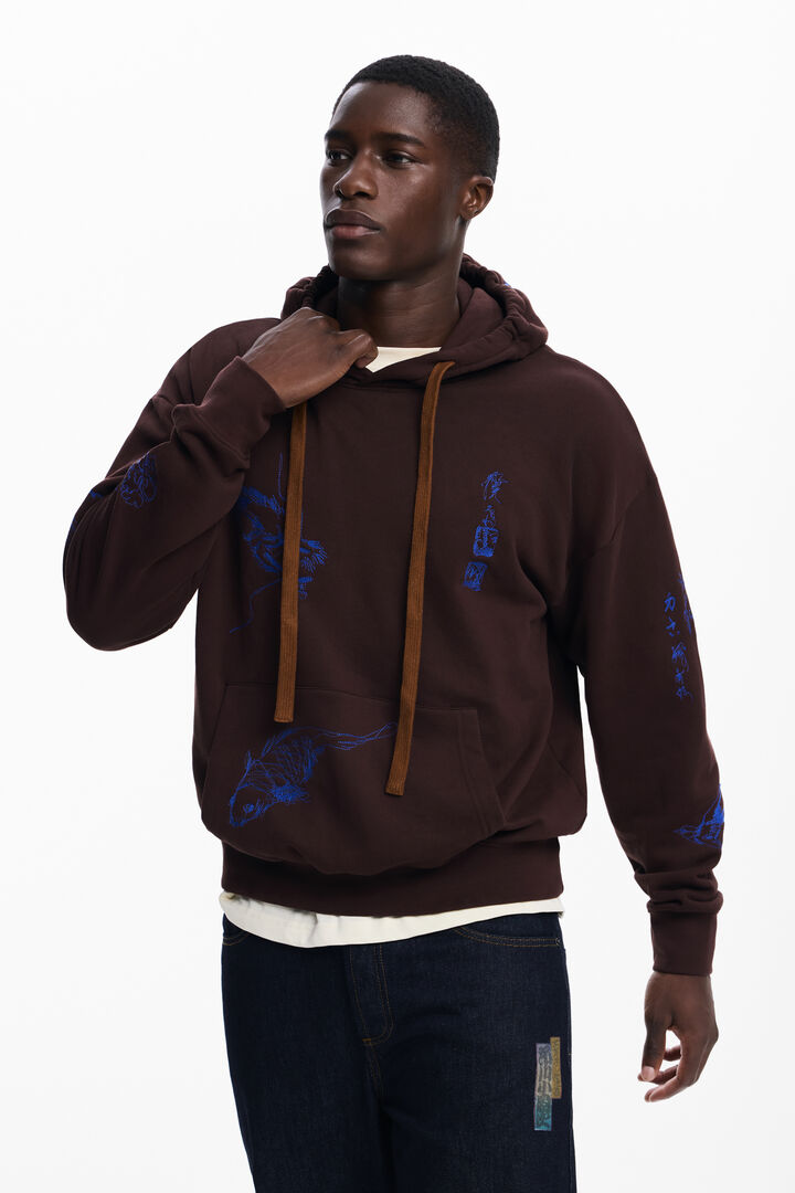 Sweat à capuche dragon
