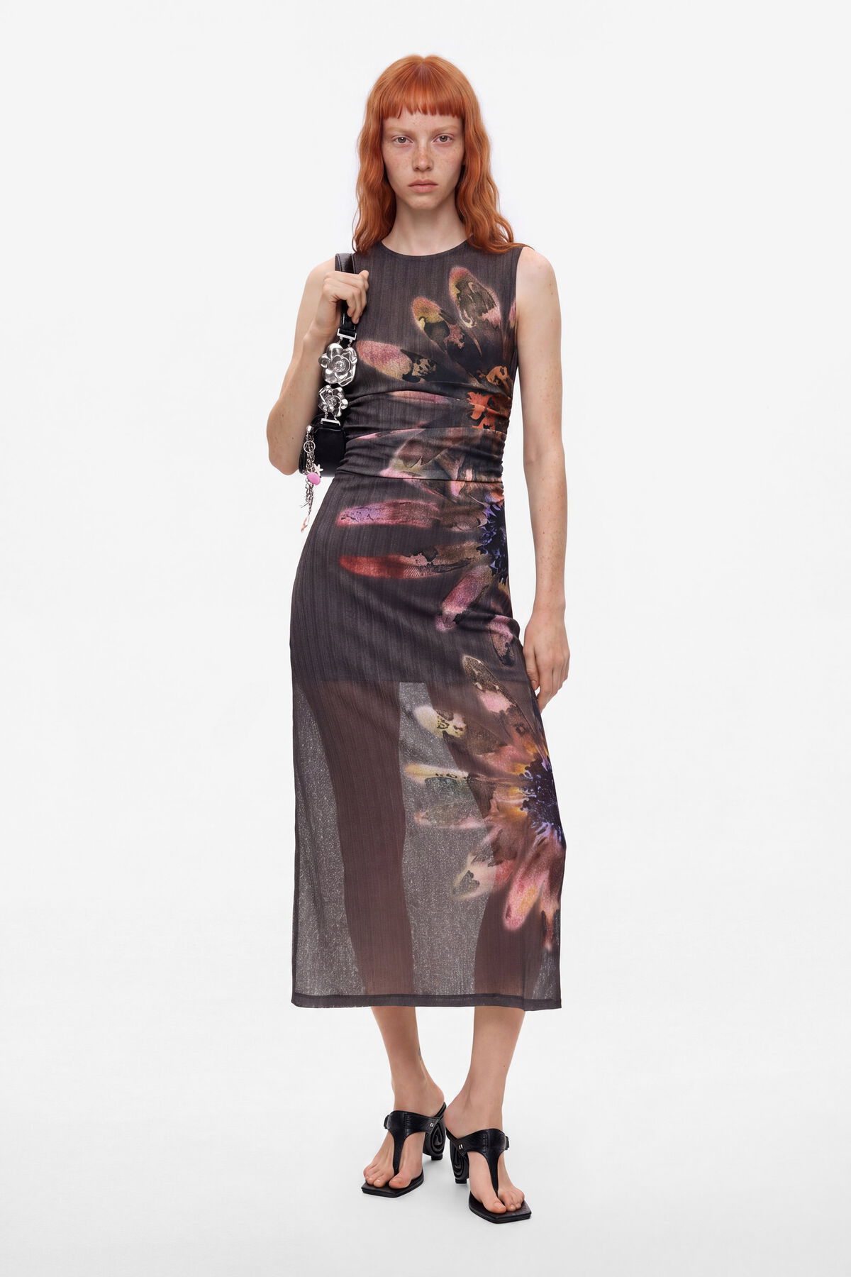 花柄のワンピース グレー 女性用 I Desigual.com