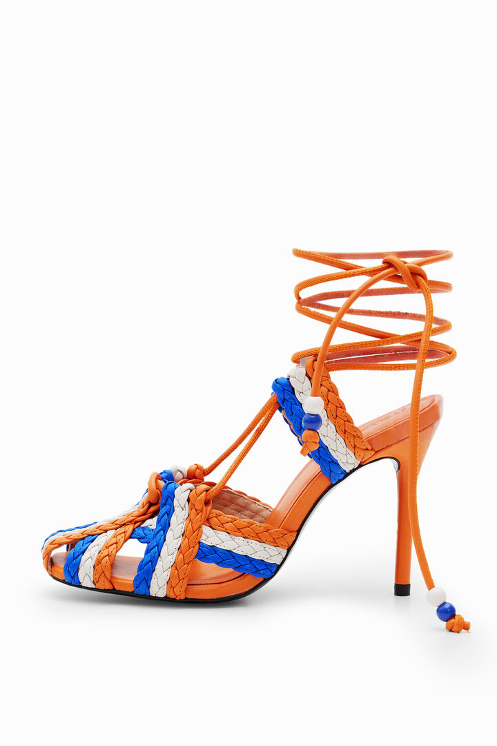 Sandalia de tacón Stella Jean | Desigual
