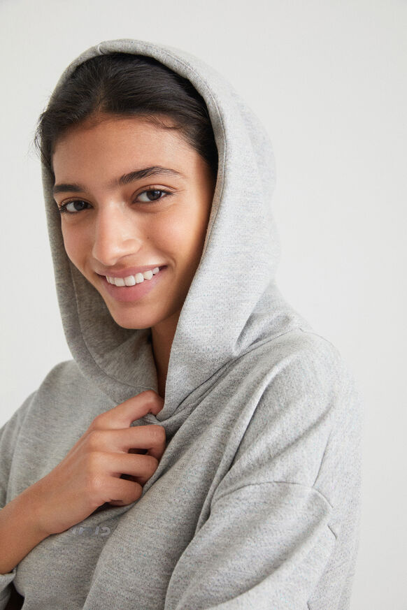 Hooded plush sweatshirt | Desigual