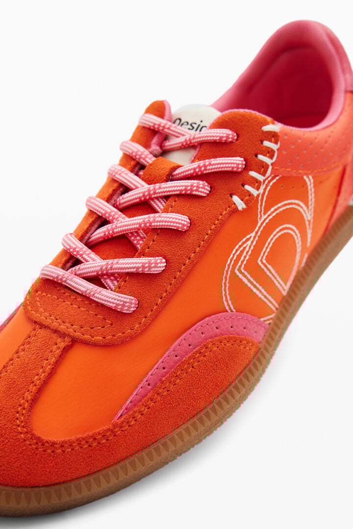 Retro split leather sneakers | Desigual
