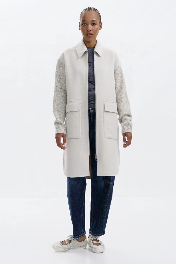 Light combined cloth coat | Desigual