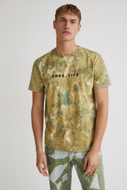 Camouflage short-sleeve T-shirt