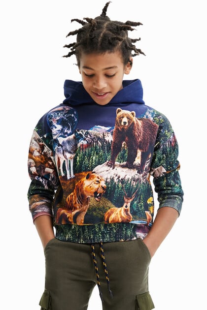 Sweatshirt print digital animais