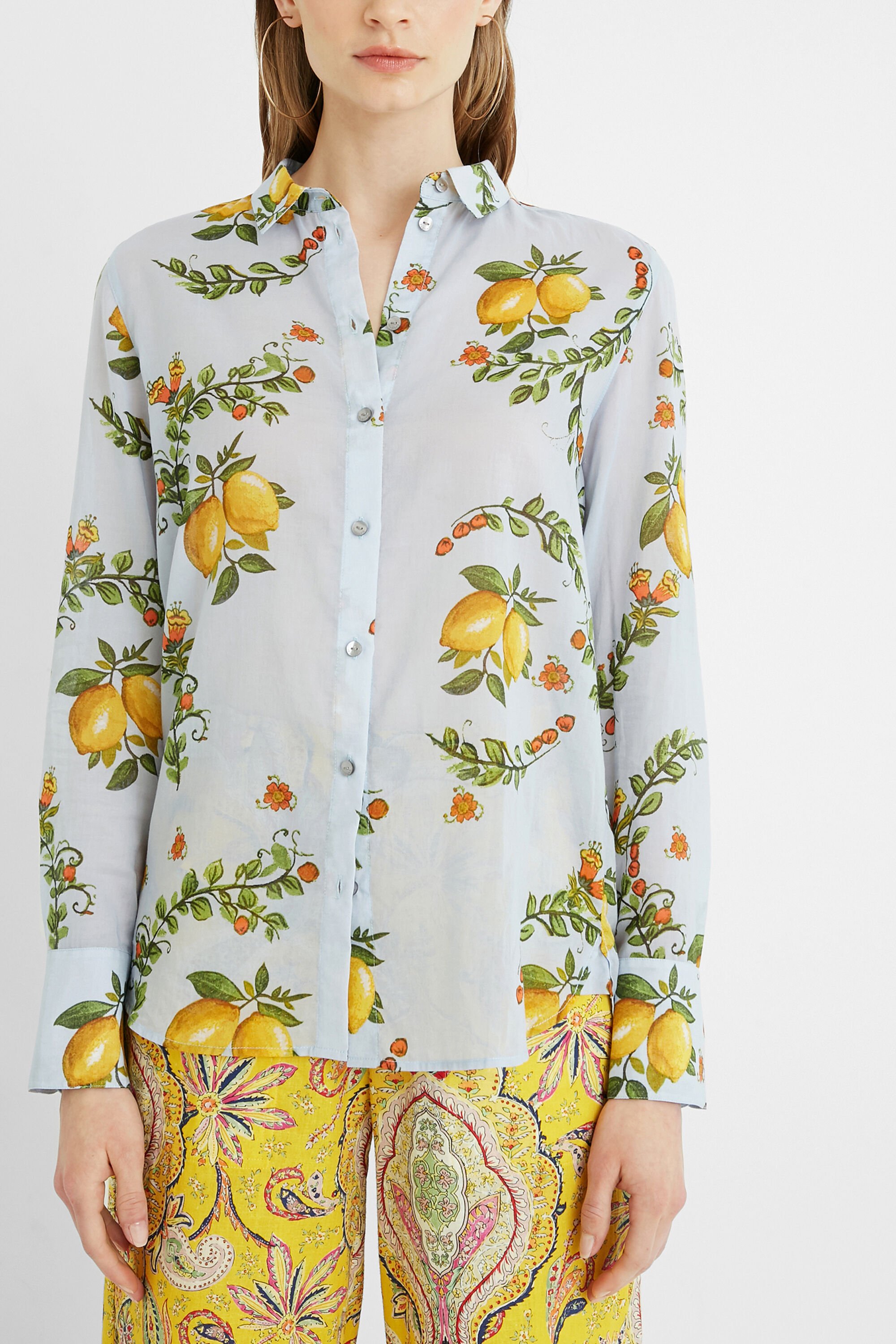 Camicia discount con limoni