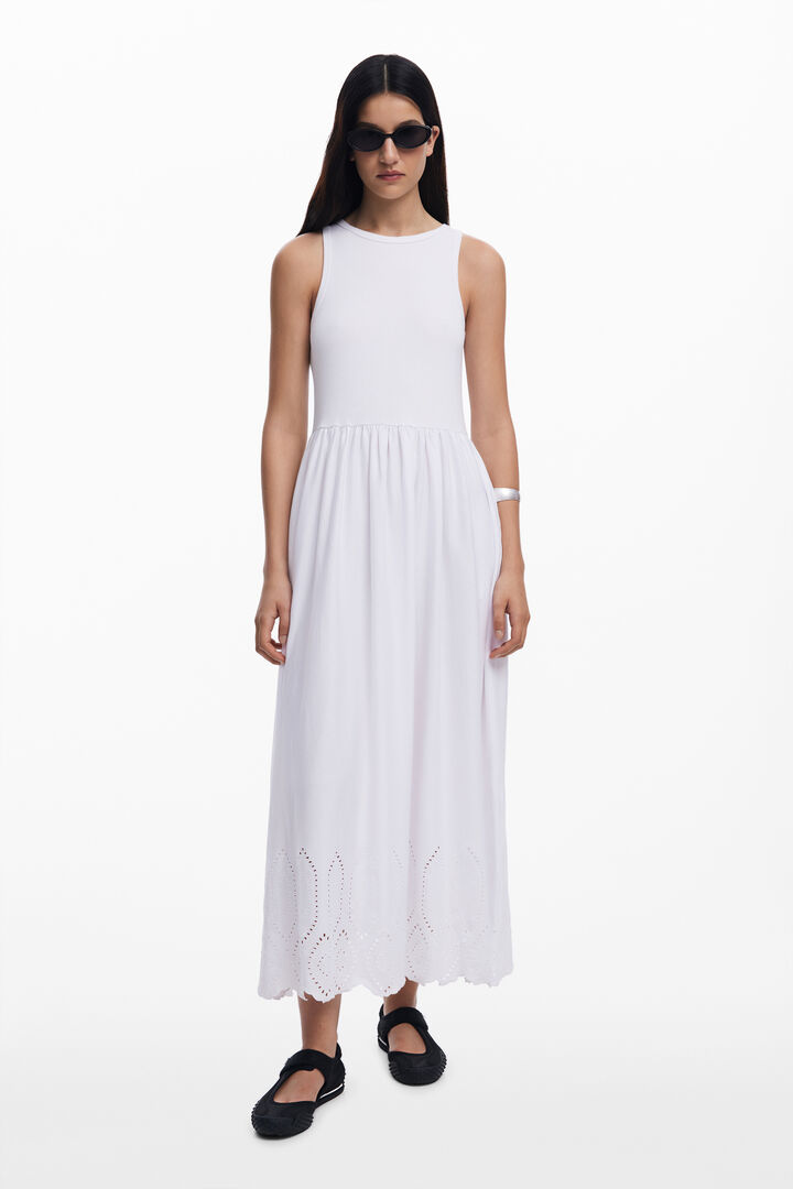 Vestido combinado midi | Desigual