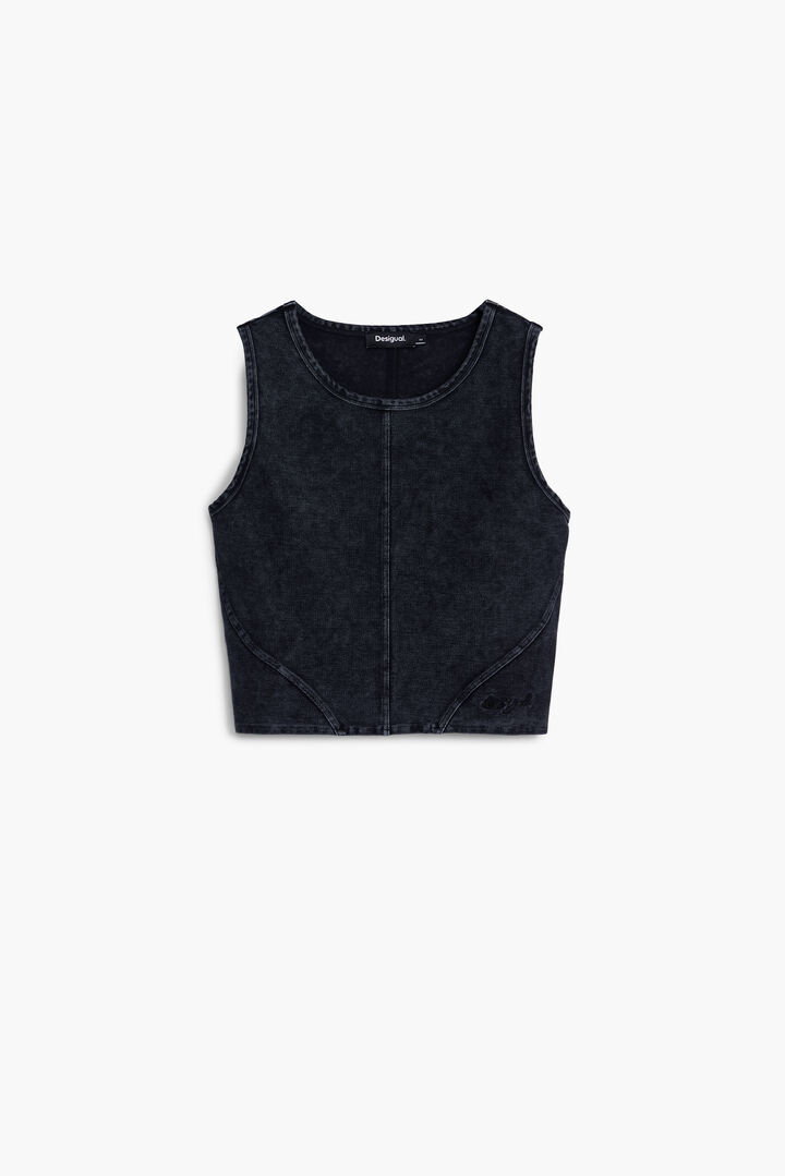 Washed effect knit T-shirt | Desigual