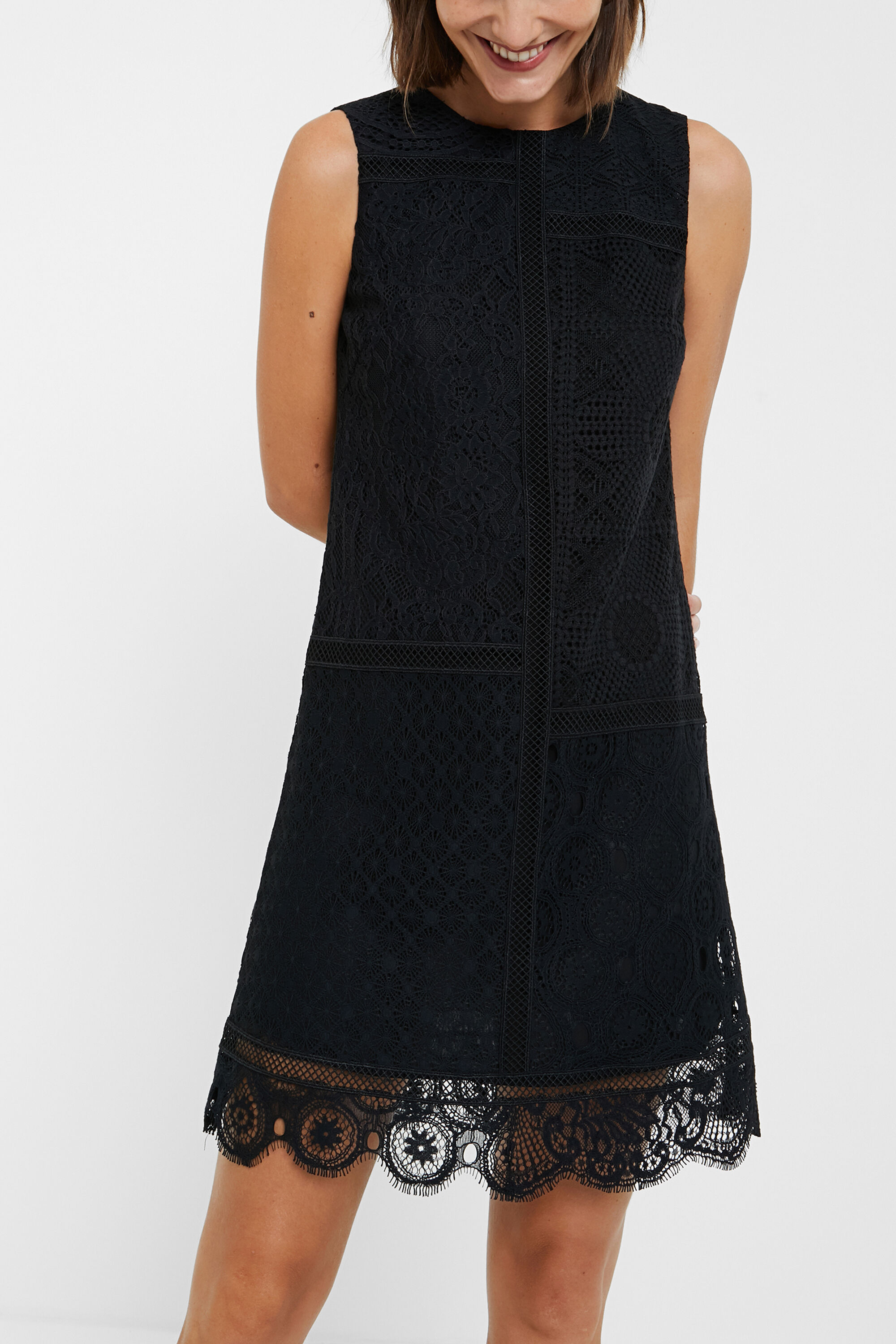 Desigual black new arrivals lace dress