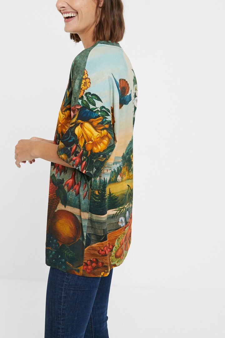 Camiseta oversize floral | Desigual