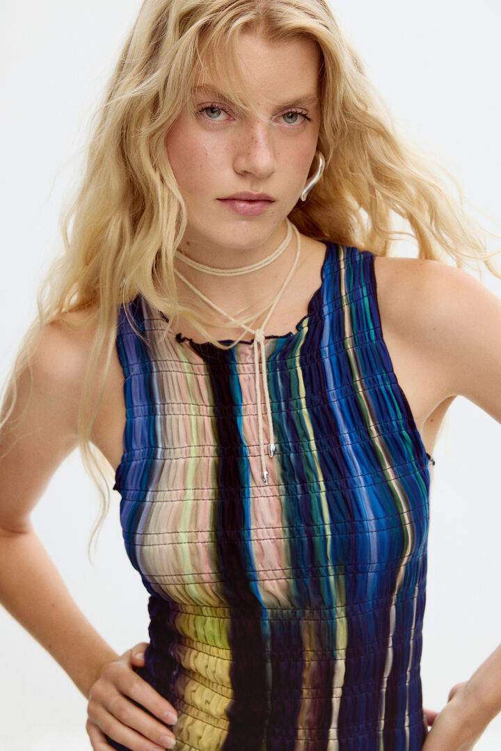 SQUARE NECK KNIT DRESS | Desigual