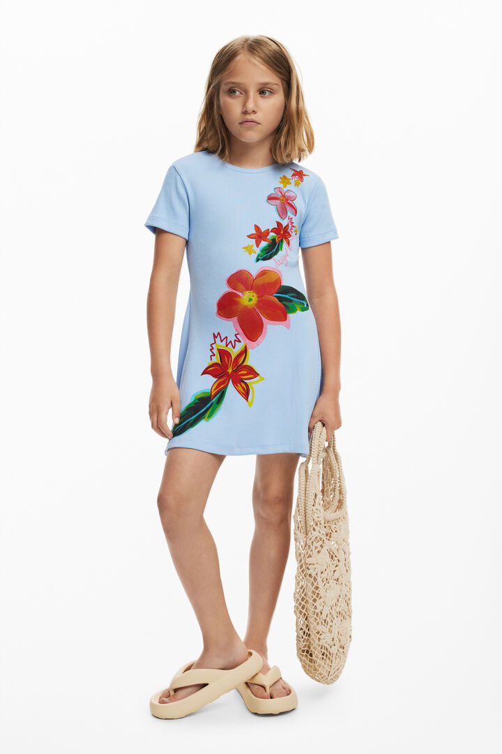 Printed short dress
