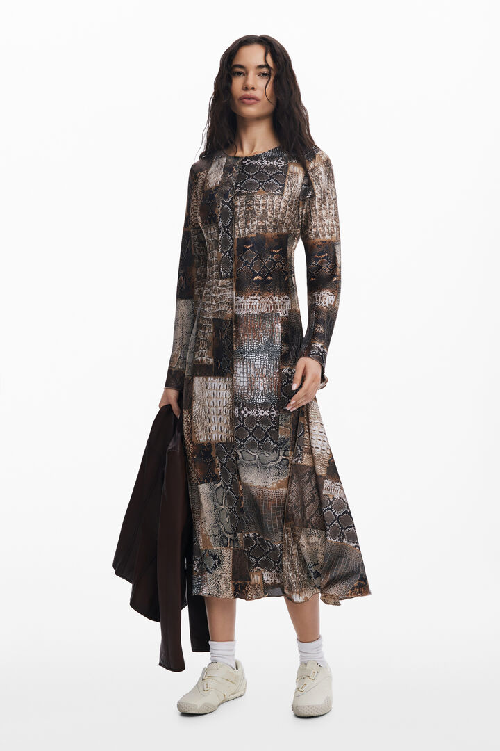Flowy animal print dress | Desigual