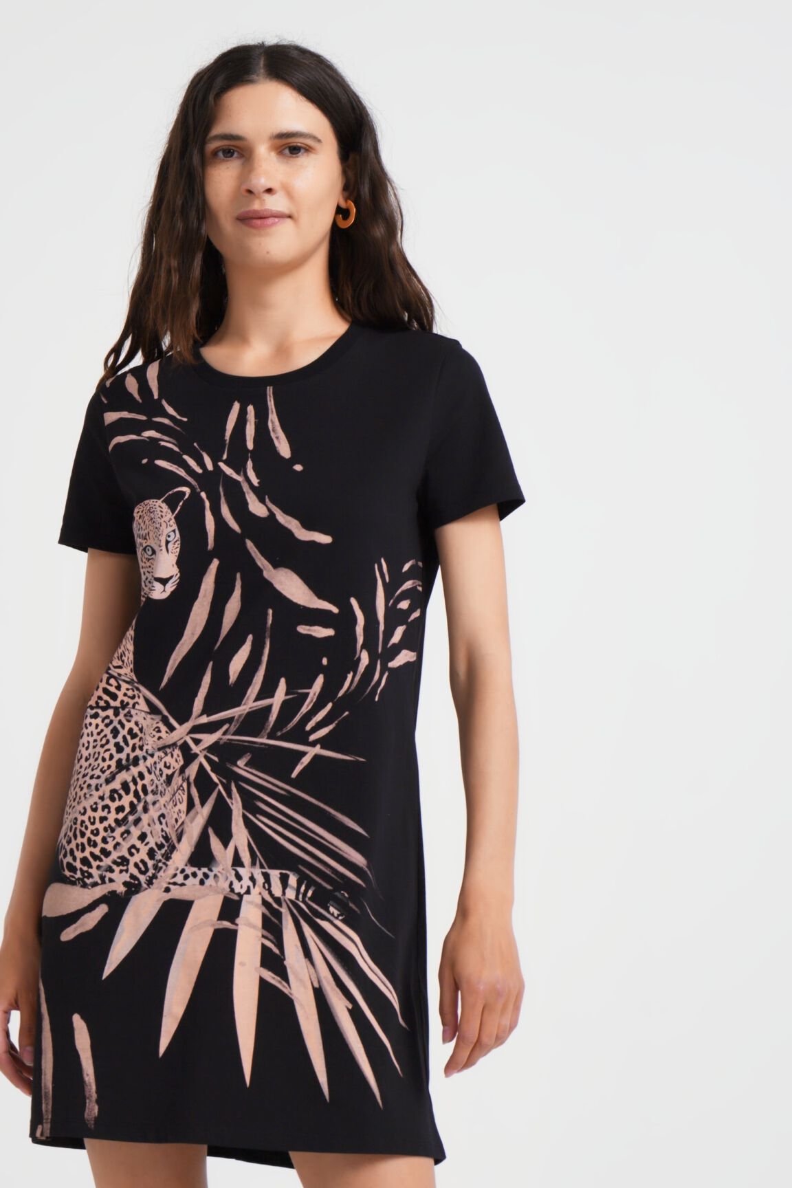 cheetah t shirt dress