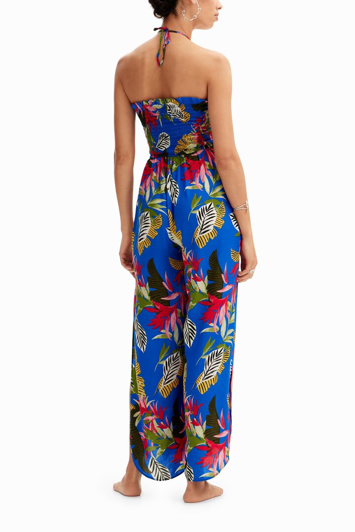 Longue combinaison dos nu tropicale | Desigual