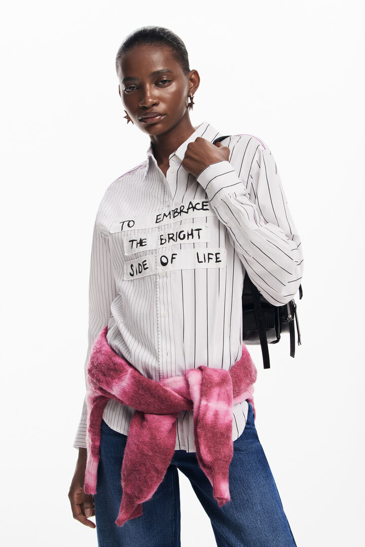 Camisa rayas frase | Desigual