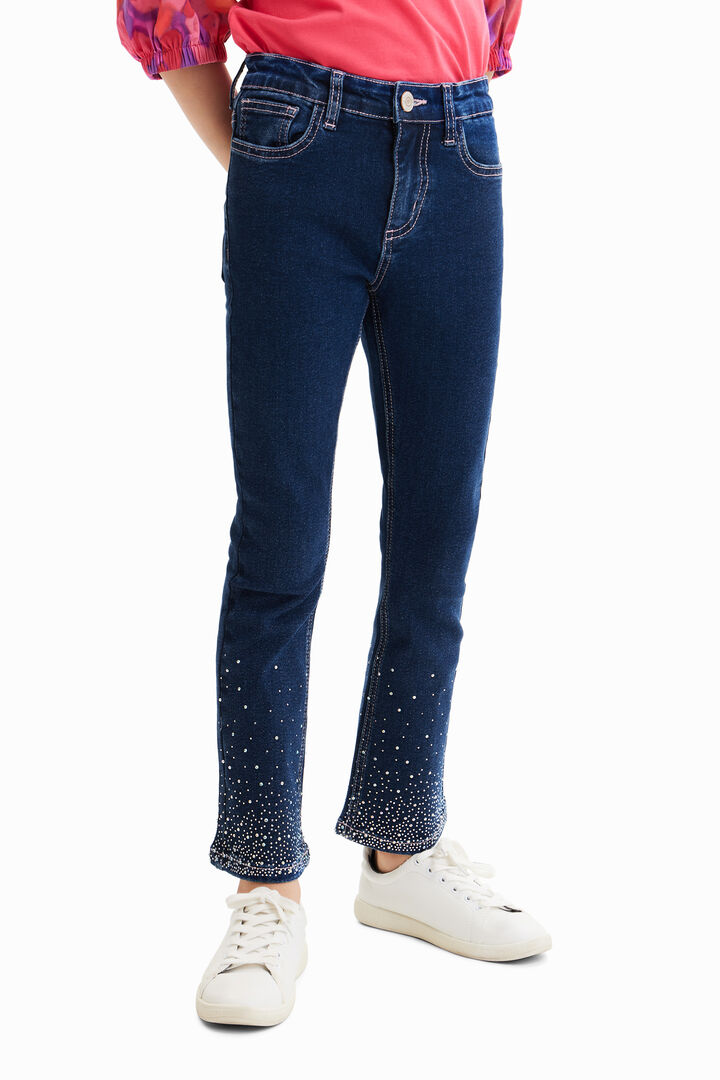 Vaqueros Flare strass | Desigual