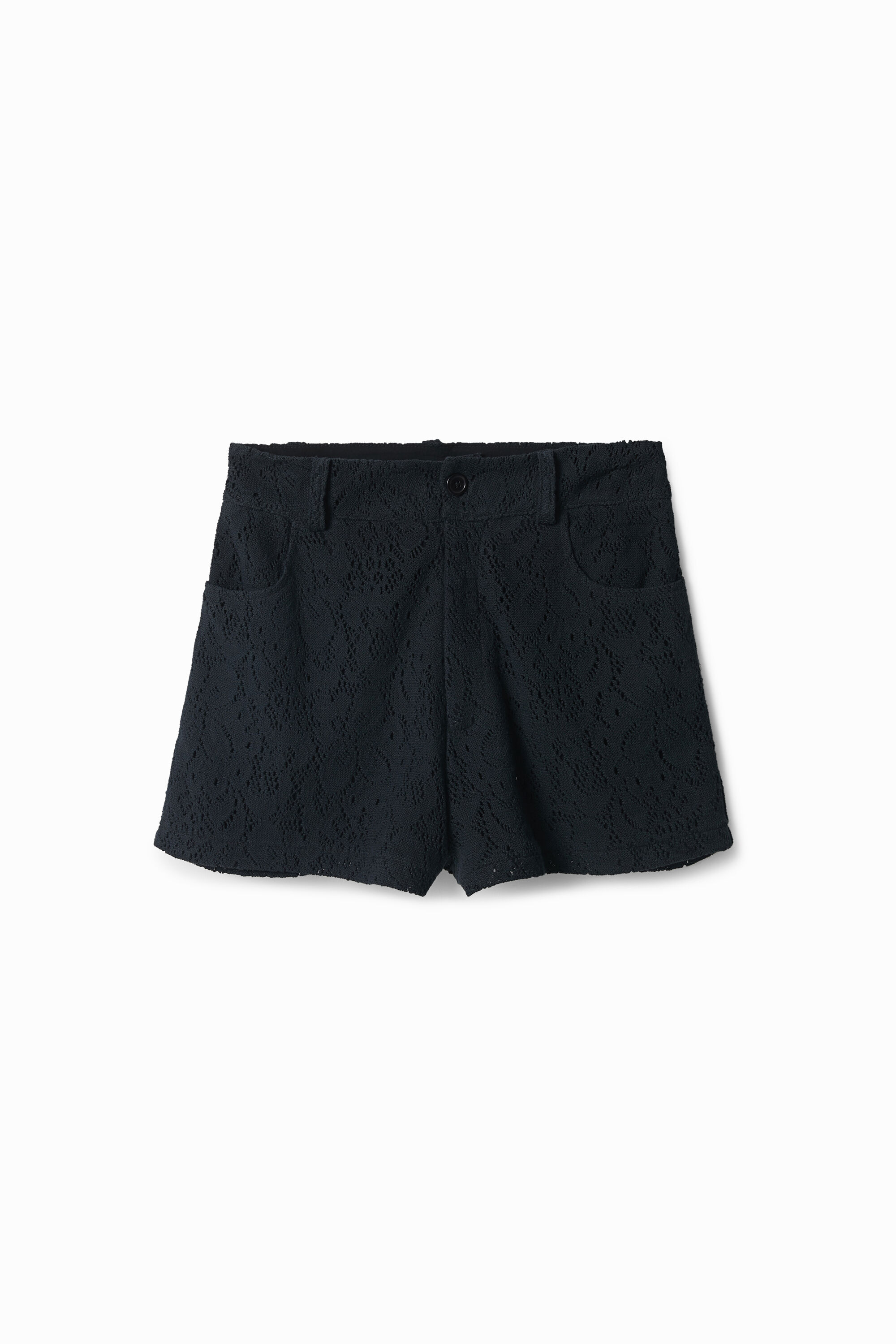 Chrochet shorts - BLACK - L