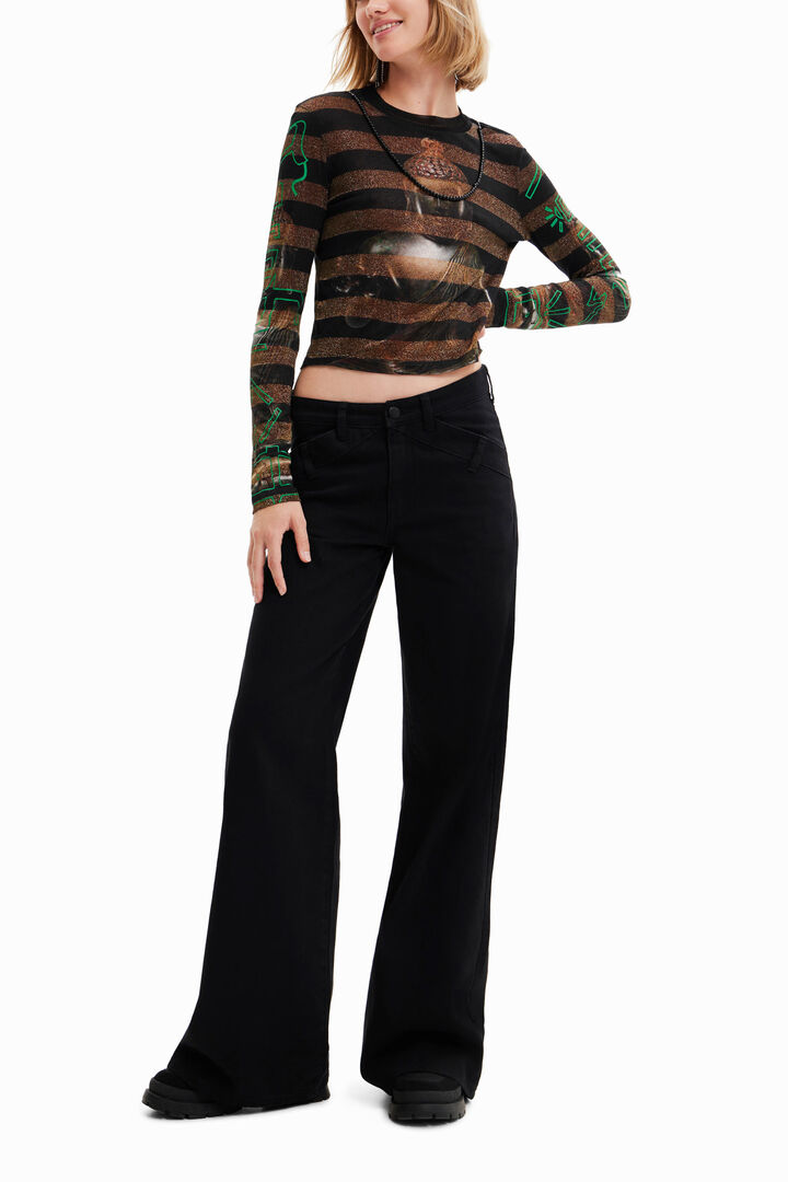 Buddha striped T-shirt | Desigual