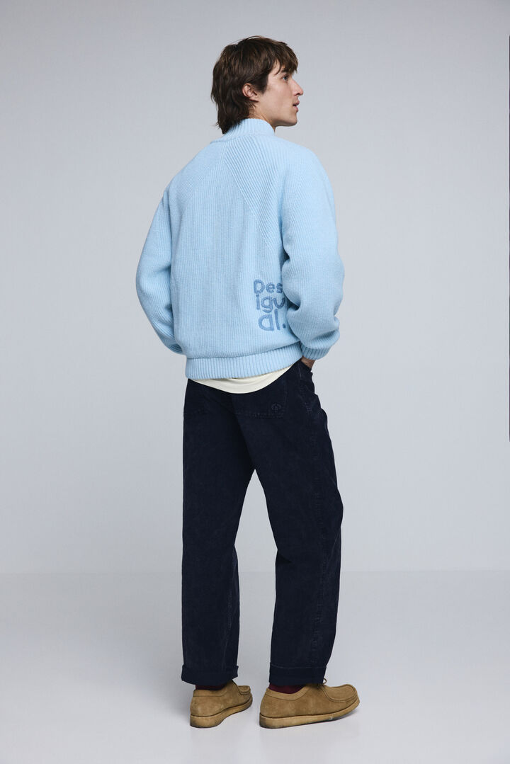 Πλεκτό πουλόβερ με διπλό φερμουάρ | Desigual