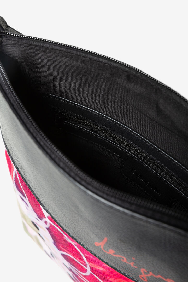 Floral Messenger Bag Poppy flower | Desigual