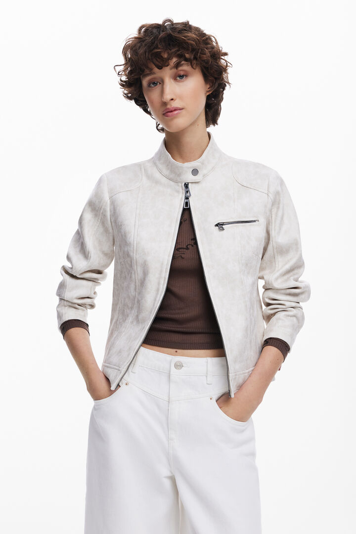 Mandarin collar jacket