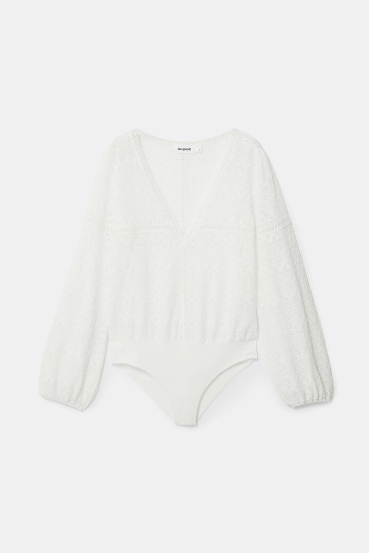 Spitzen-Body Slim Fit | Desigual