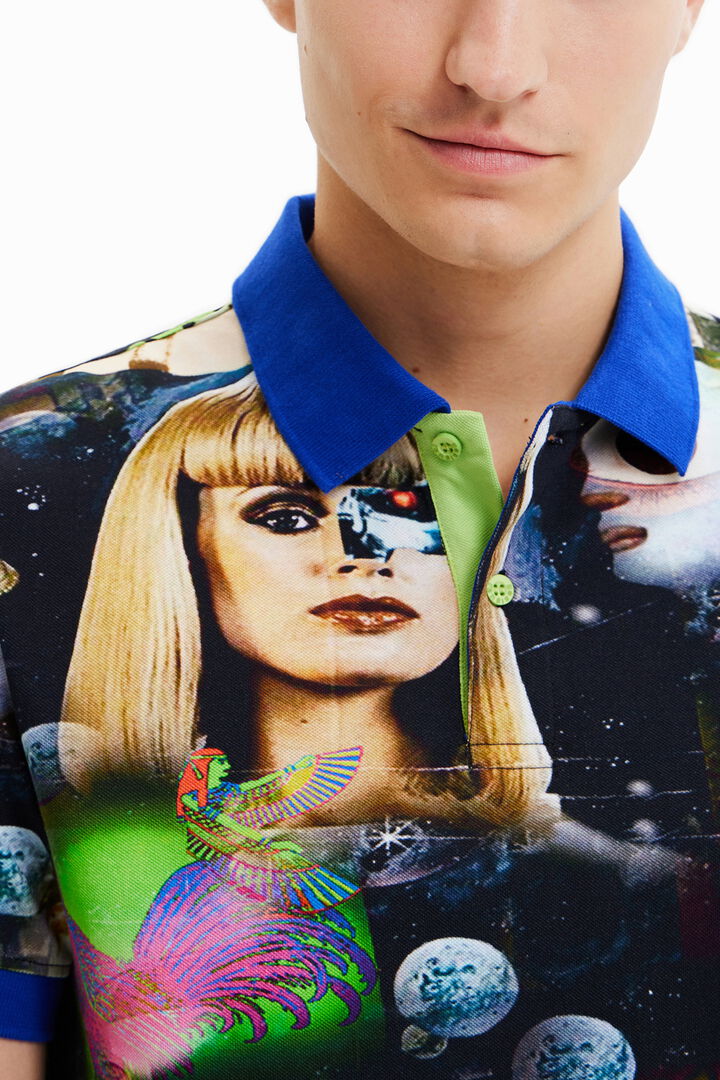 Poloshirt collage aliens | Desigual