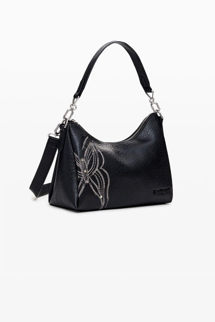 Bolso M grabado mariposa | Desigual