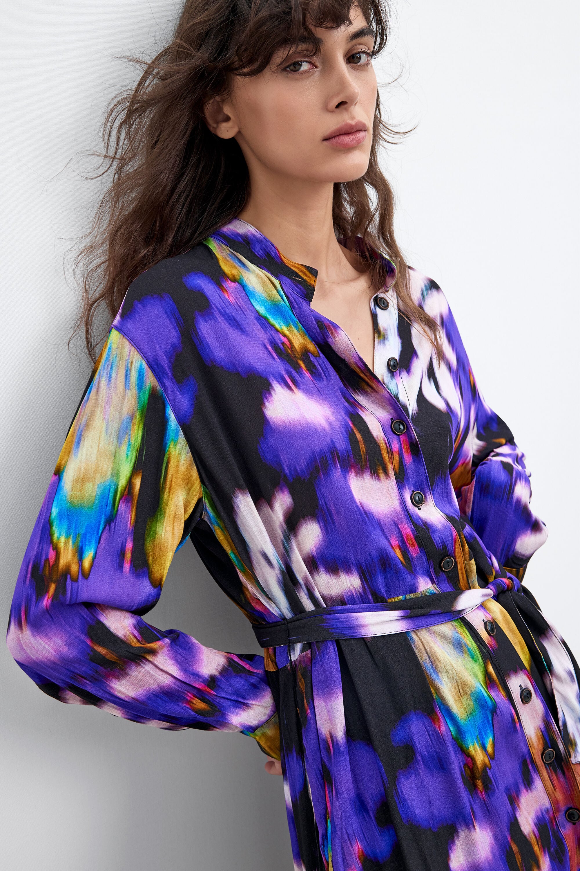 長袖ワンピース M. C. Lacroix negro-purple 女性用 I Desigual.com