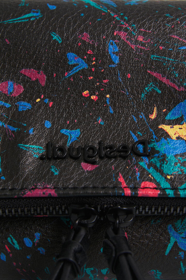 Printed flap mini-bag | Desigual
