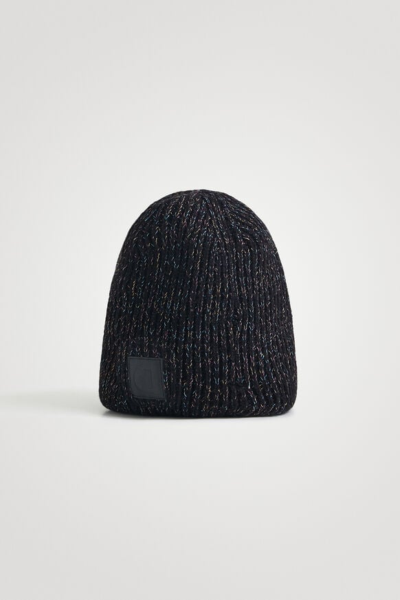 Knit Lurex skullcap hat | Desigual