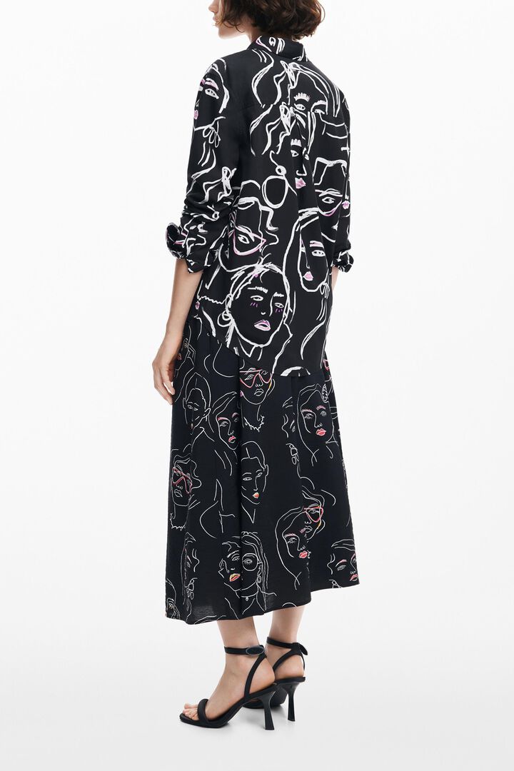 Camisa estampado caras | Desigual