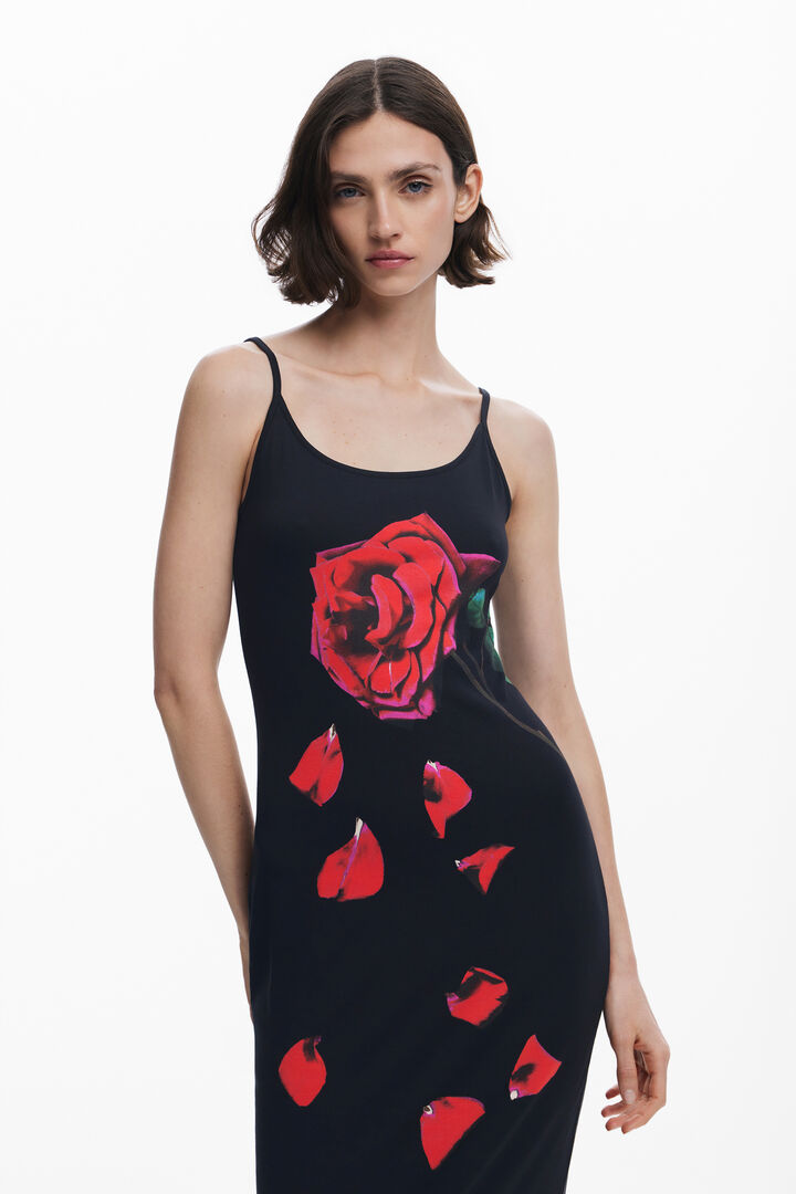 Tyler McGillivary floral midi dress | Desigual