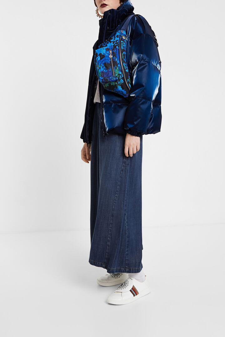 Casaco curto acolchoado brilhante | Desigual