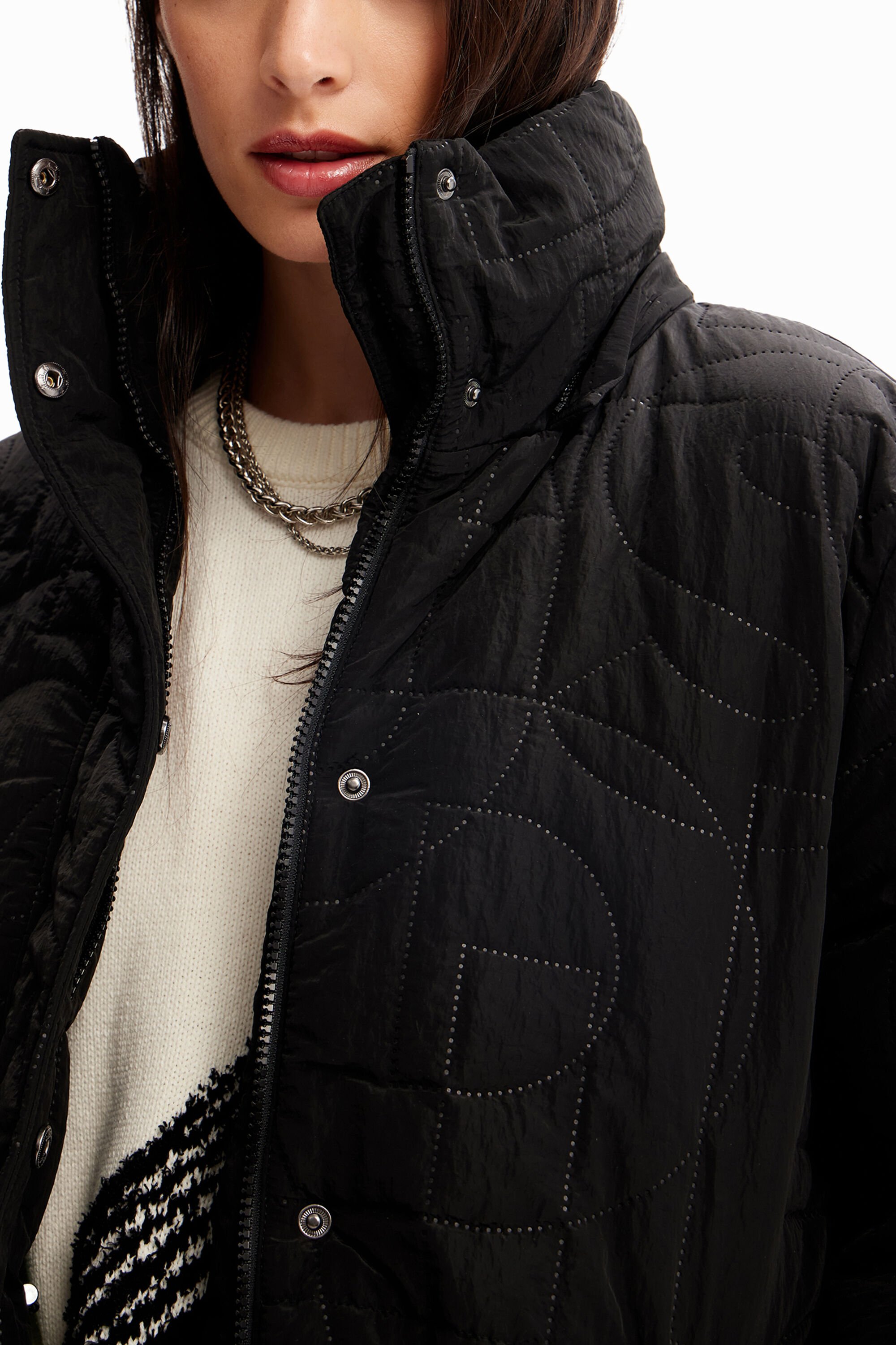 Women's Padded zips coat I Desigual.com